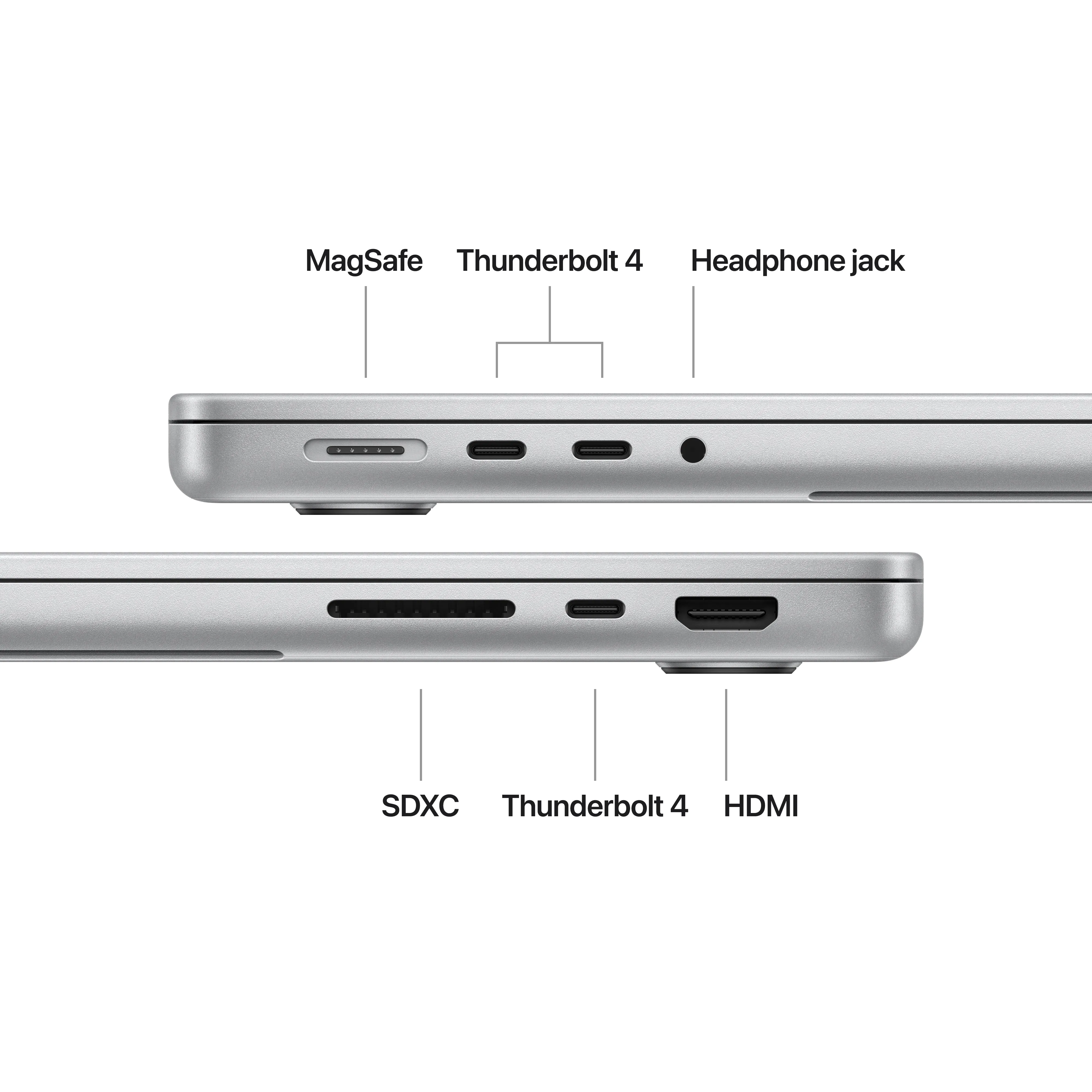 14-inch MacBook Pro - M4 (10-Core CPU and 10-Core GPU) - Silver - Standard Glass