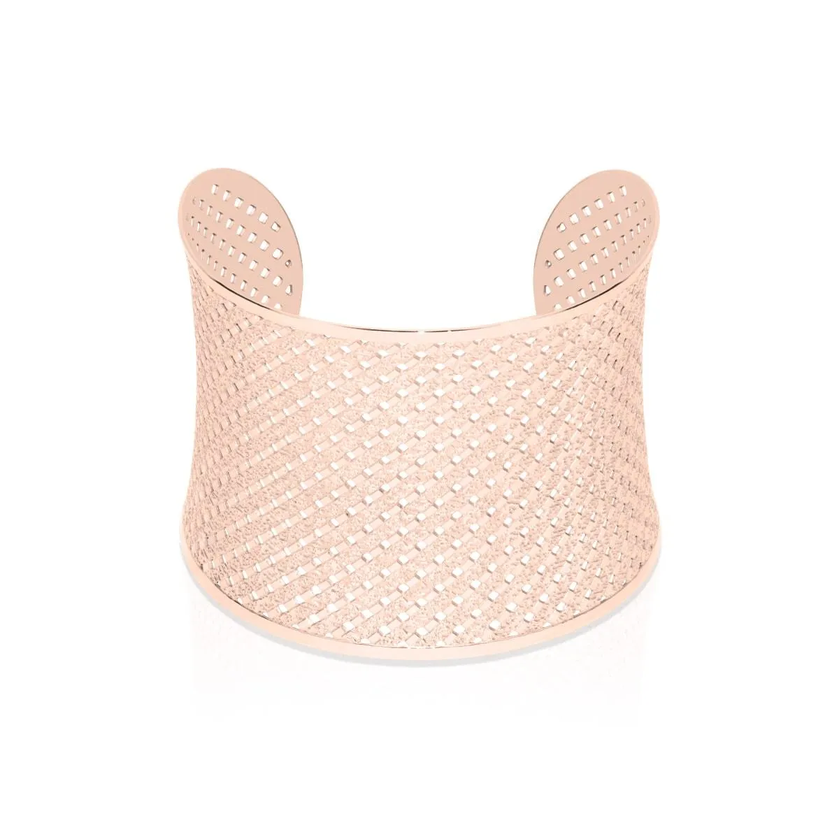 18k Rose Gold | Metropolis | Laser Cut Cuff