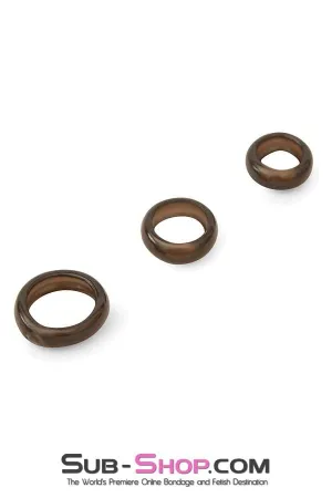 2303M      3 Ring Stay Hard Stretchy Cock Ring Set