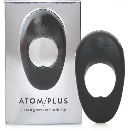 4.5-inch Rechargeable Silicone Black Vibrating Cock Ring with Motors