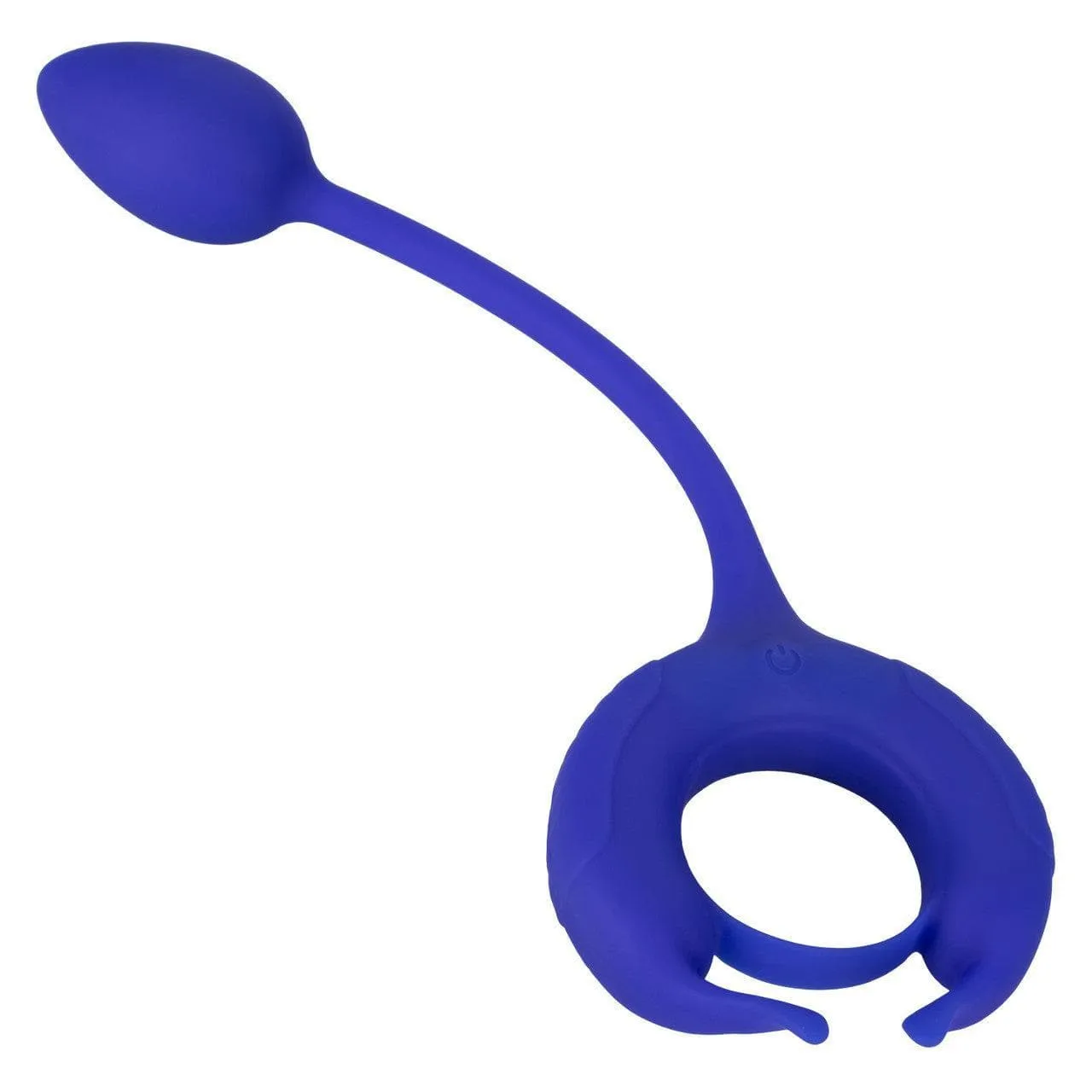 Admiral Plug and Play Weighted Silicone Penis Ring with Anal Plug Blue