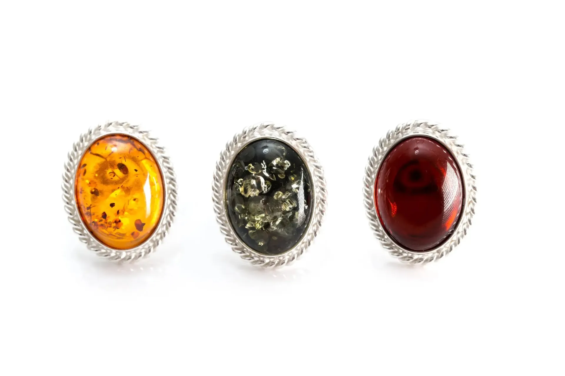 Amber Quintessence Statement Ring - Elegant Baltic Amber Cocktail Ring