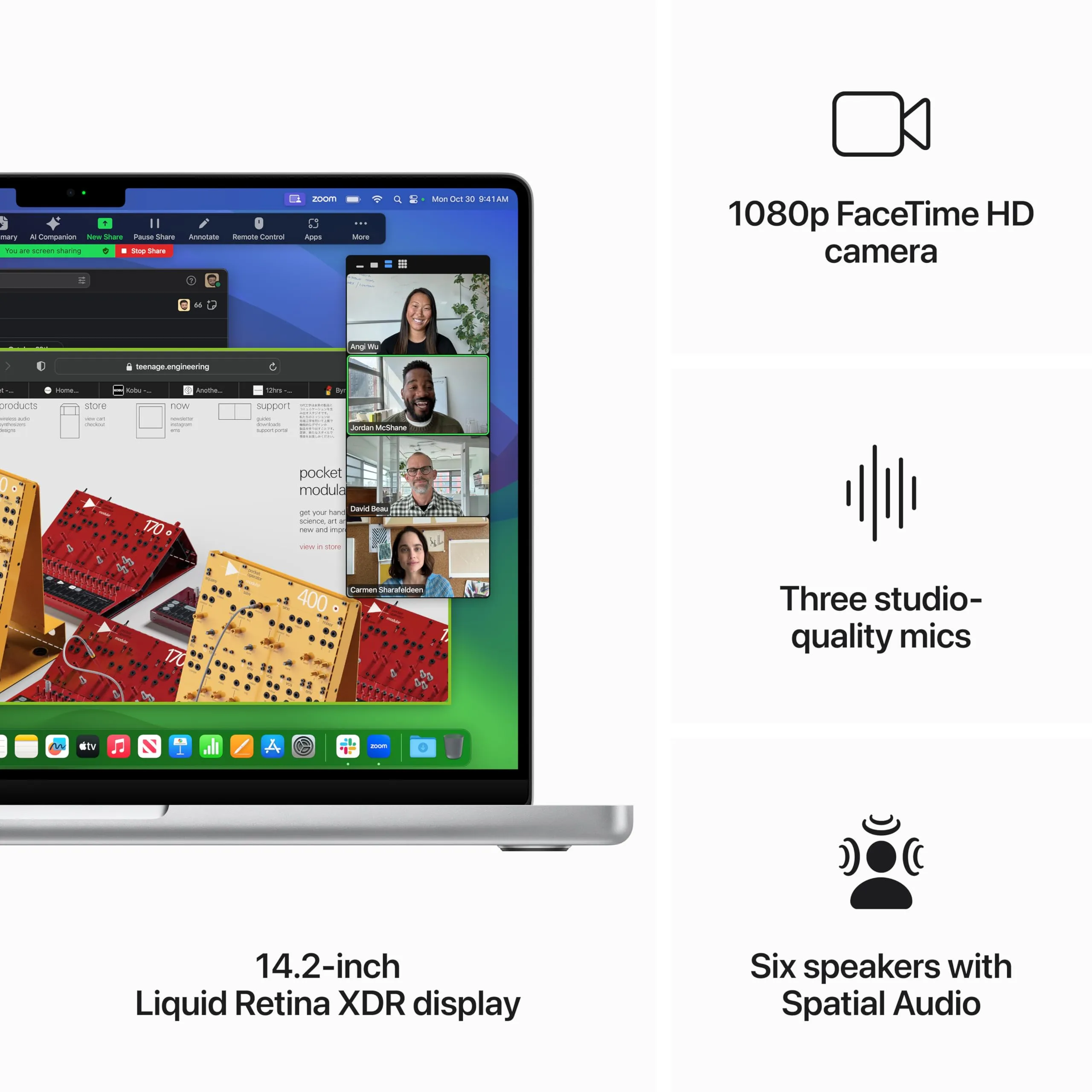 Apple 2023 MacBook Pro Laptop M3 chip with 8‑core CPU, 10‑core GPU: Built for Apple Intelligence, 14.2-inch Liquid Retina XDR Display, 8GB Unified Memory, 512GB SSD Storage; Silver