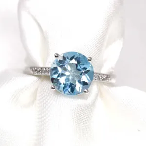 Baikalla? Sterling Silver Sky Blue Topaz Ring