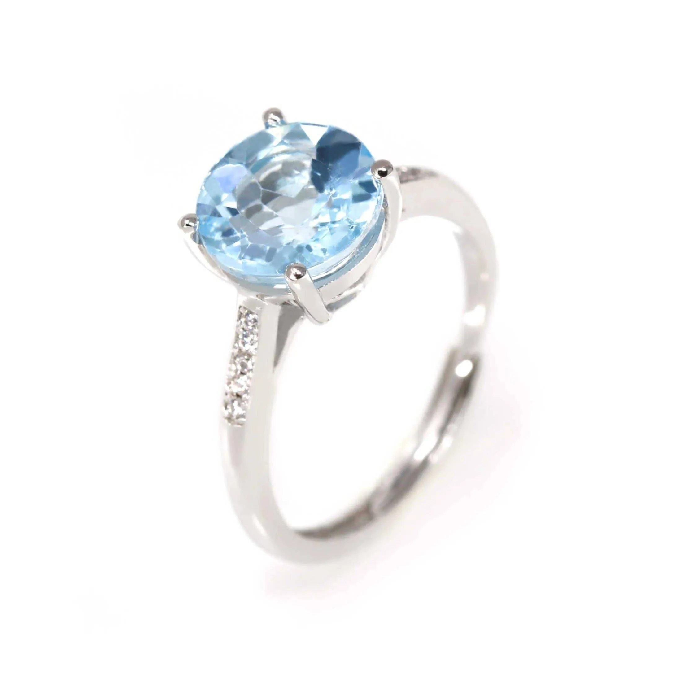 Baikalla? Sterling Silver Sky Blue Topaz Ring