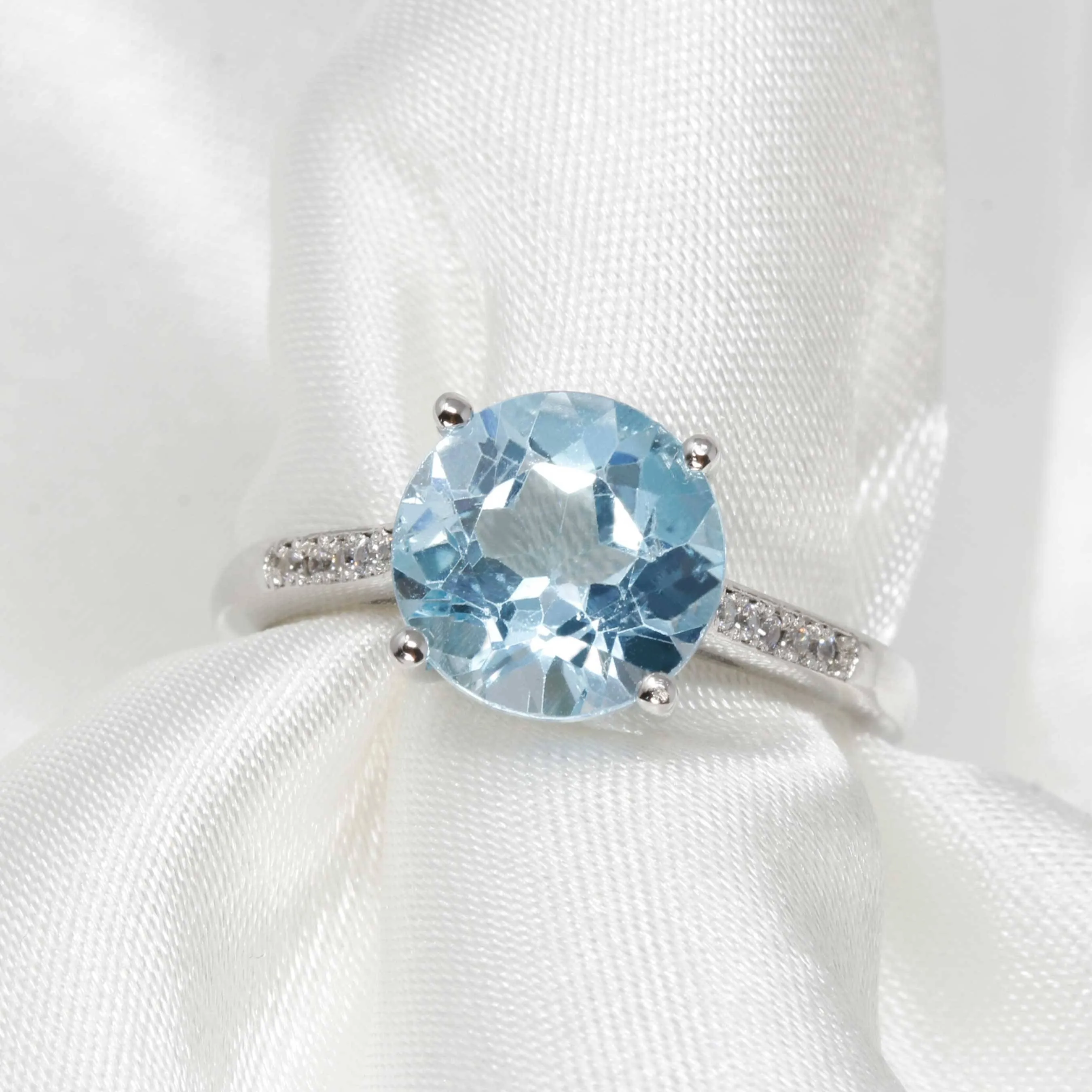 Baikalla? Sterling Silver Sky Blue Topaz Ring