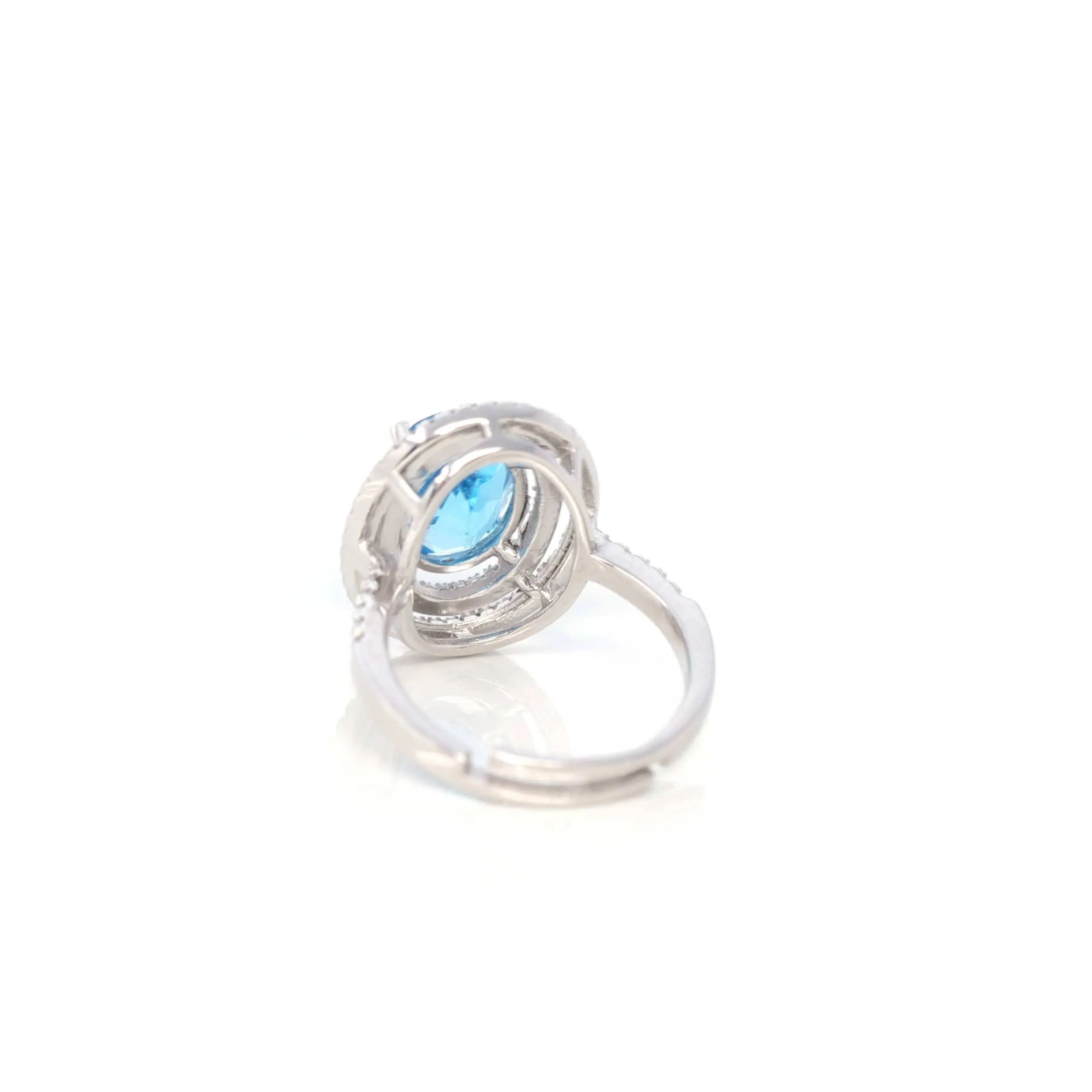 Baikalla? Sterling Silver Swiss Blue Topaz Ring