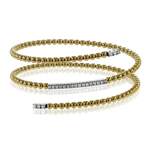 Bangle in 18k Gold with Diamonds