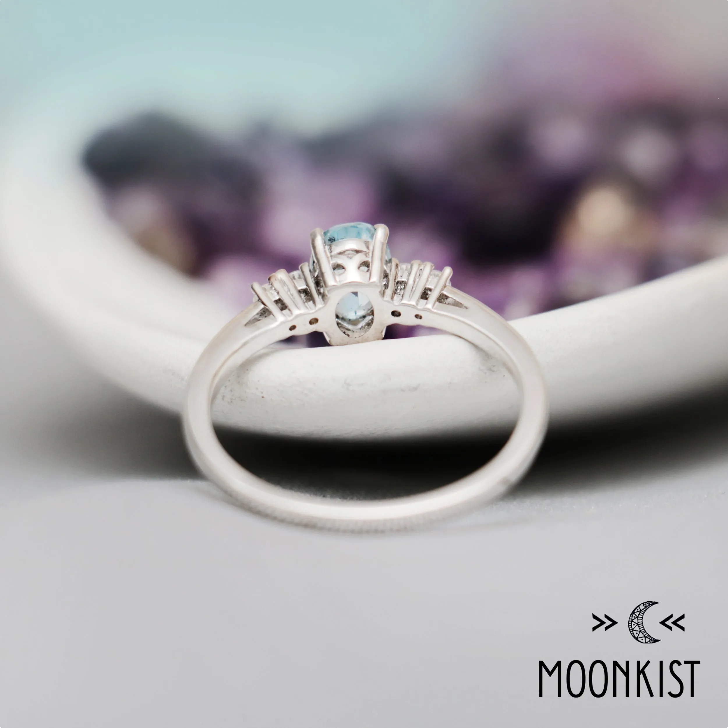 Blue Topaz Five Stone Ring | Moonkist Designs