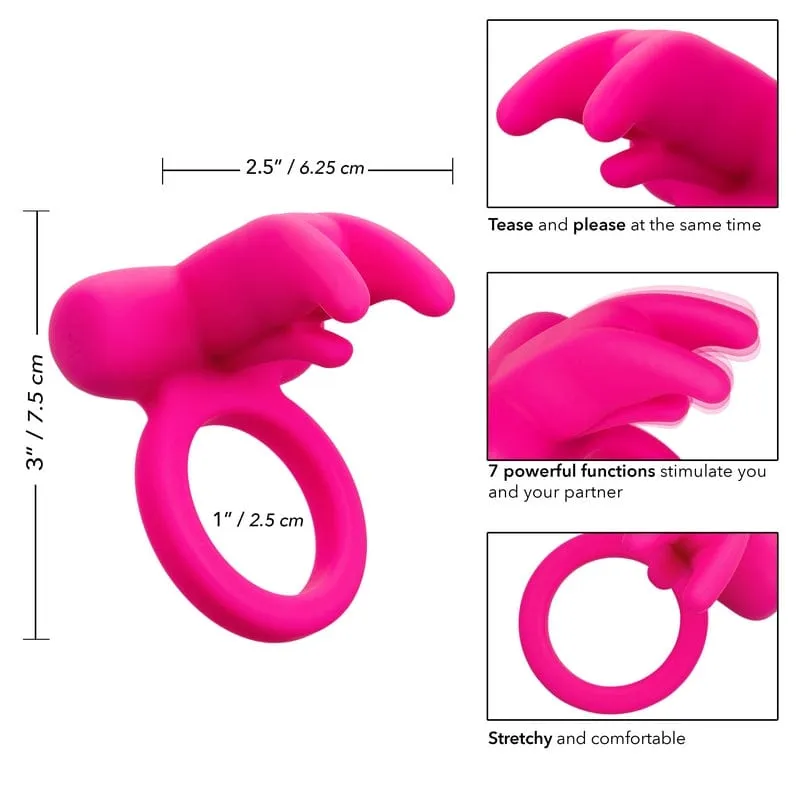 Calexotics Triple Clit Flicker Silicone Ring