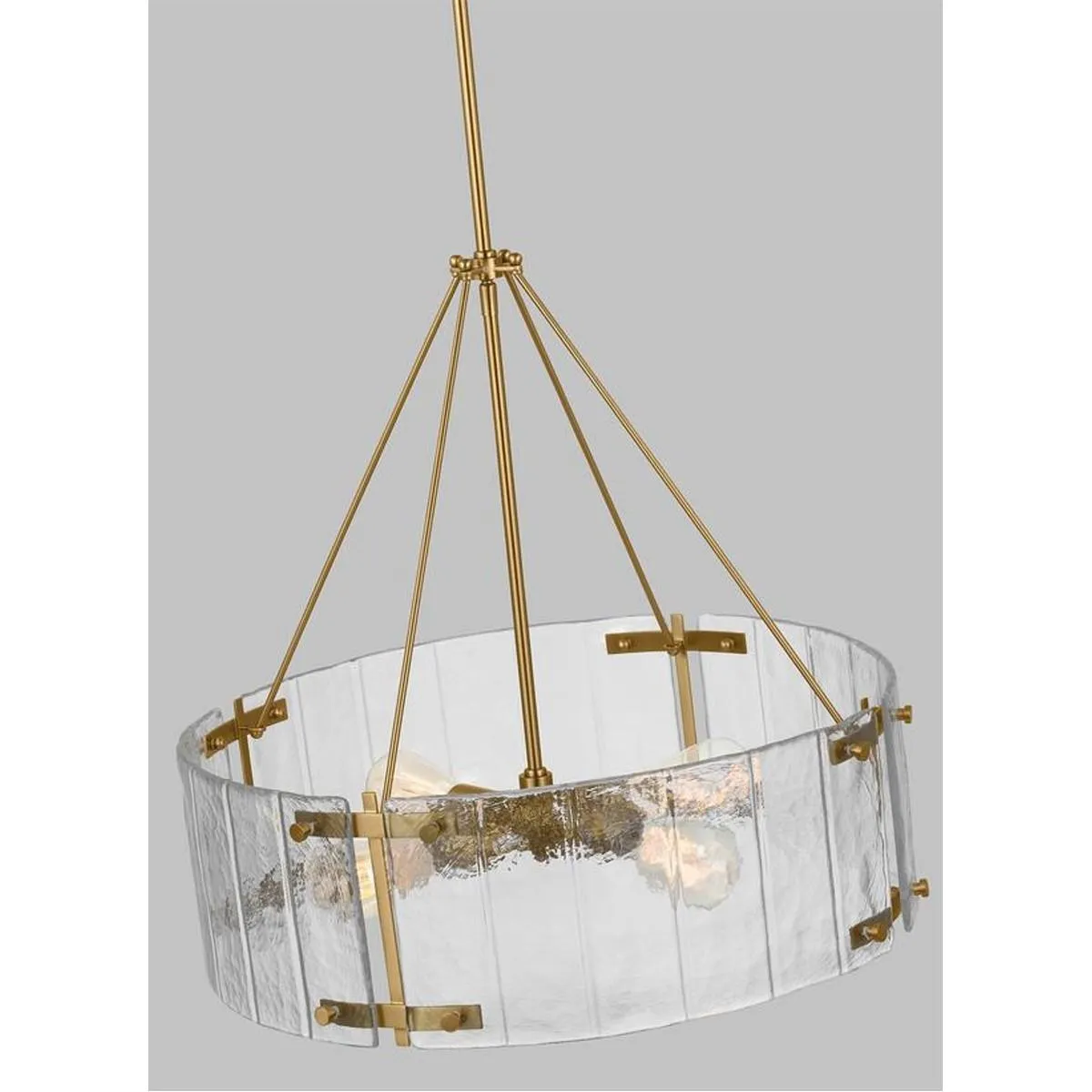 Calvert 24 in. 4 Lights Chandelier Brass Finish