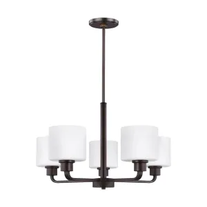 Canfield 5-Light Chandelier Bronze Finish