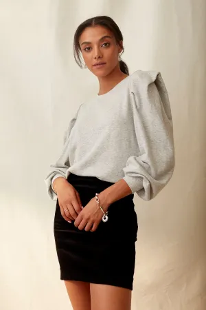 Cindy Sweatshirt in Classic Grey Heather