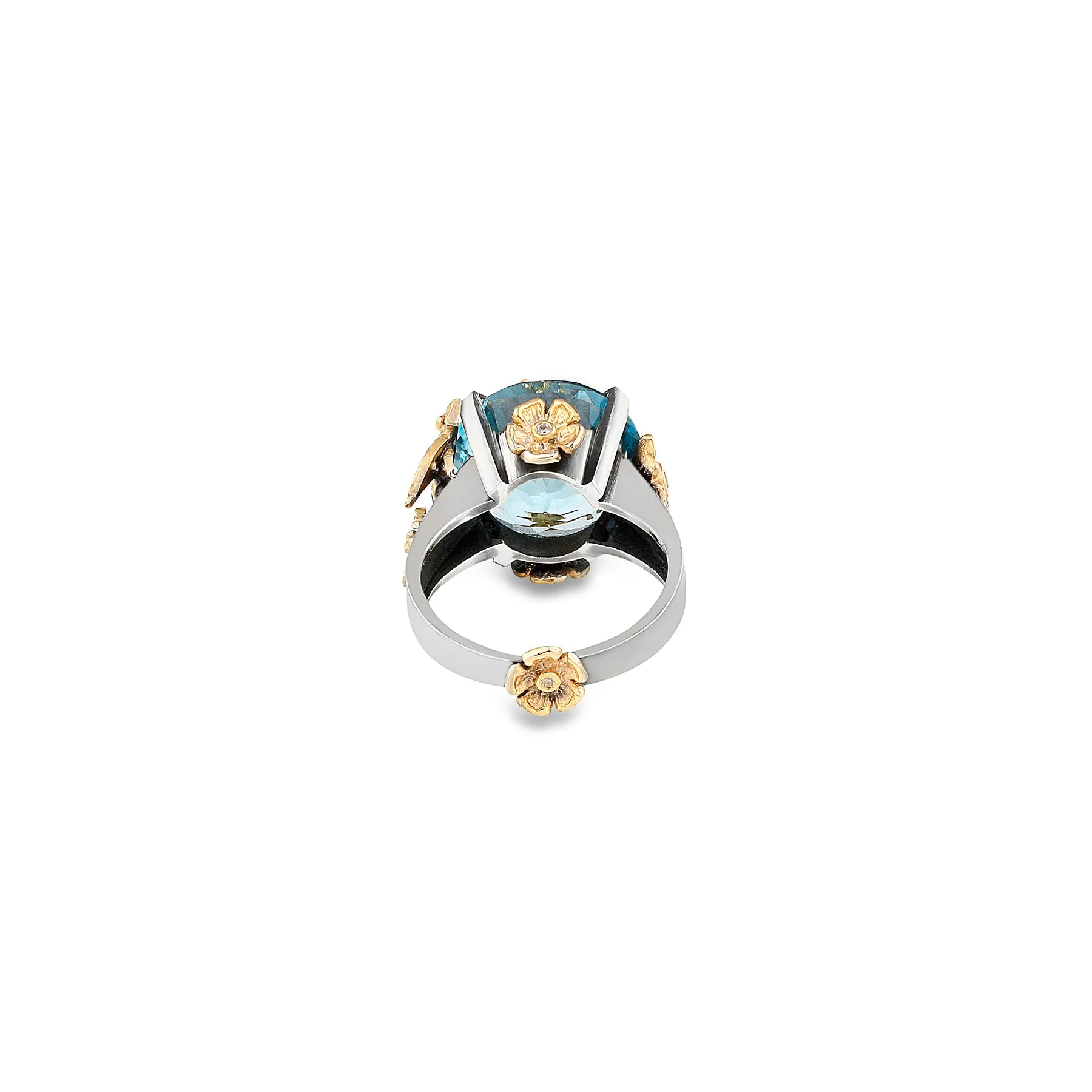 DREAM GARDEN BLUE TOPAZ BEE RING