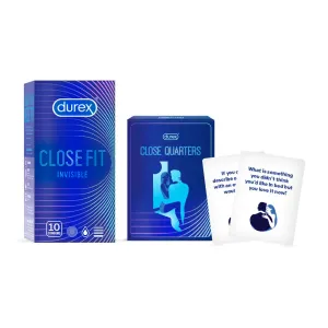 Durex Close Fit Invisible (Pack of 10)   Card Game