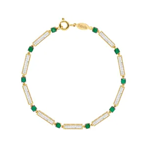 Ember Emerald & Diamond Bracelet