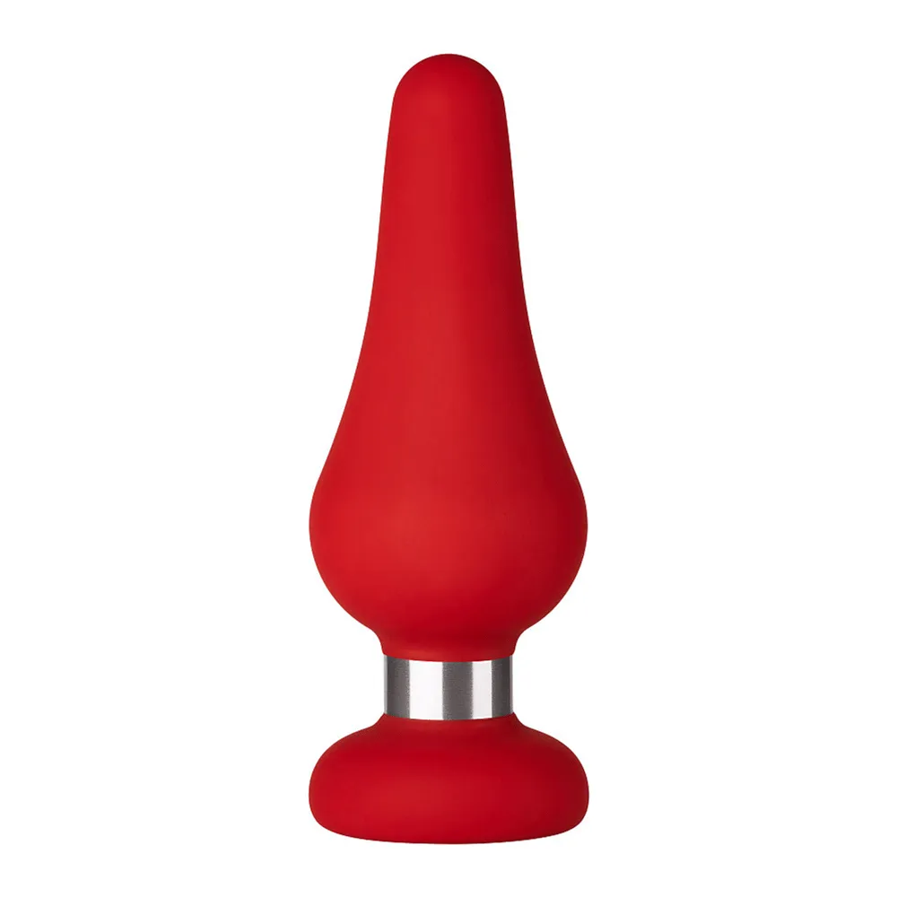 FORTO F-21 Teardrop Butt Plug Large - Red