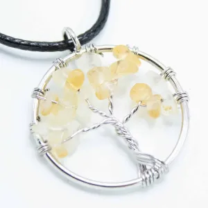 Gemstone Necklace Pendants - Tree of Life Jewellery - Spiritual Gifts