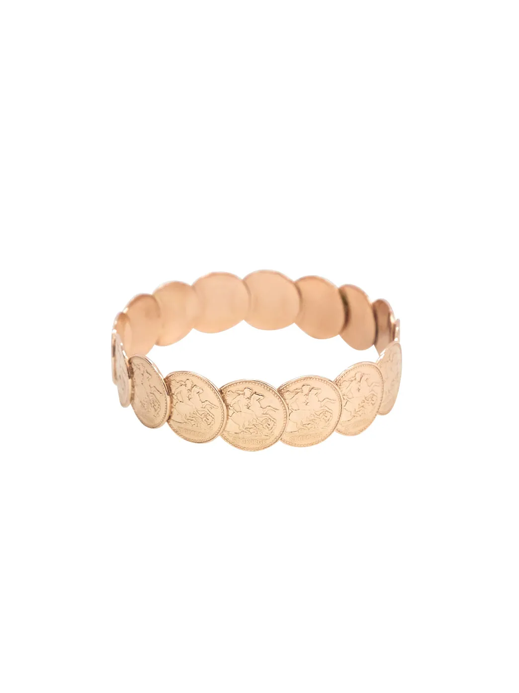 Gold Saint George Medley Bangle