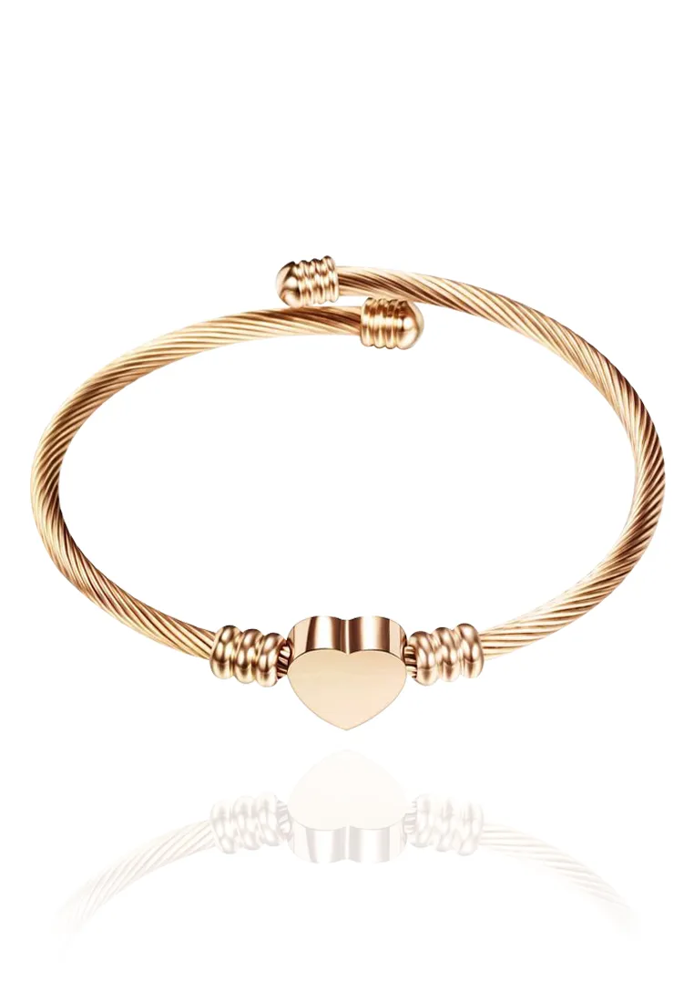 Hathaway Heart Cuff Bangle