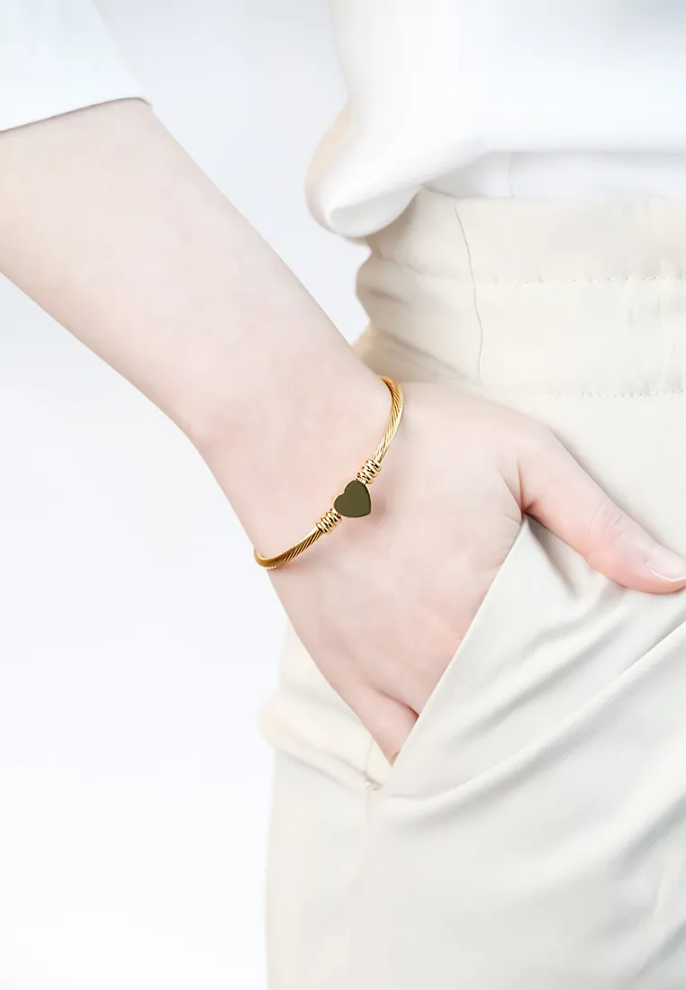 Hathaway Heart Cuff Bangle