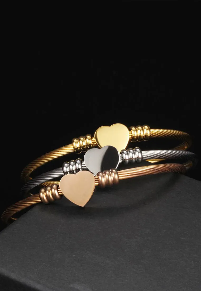 Hathaway Heart Cuff Bangle