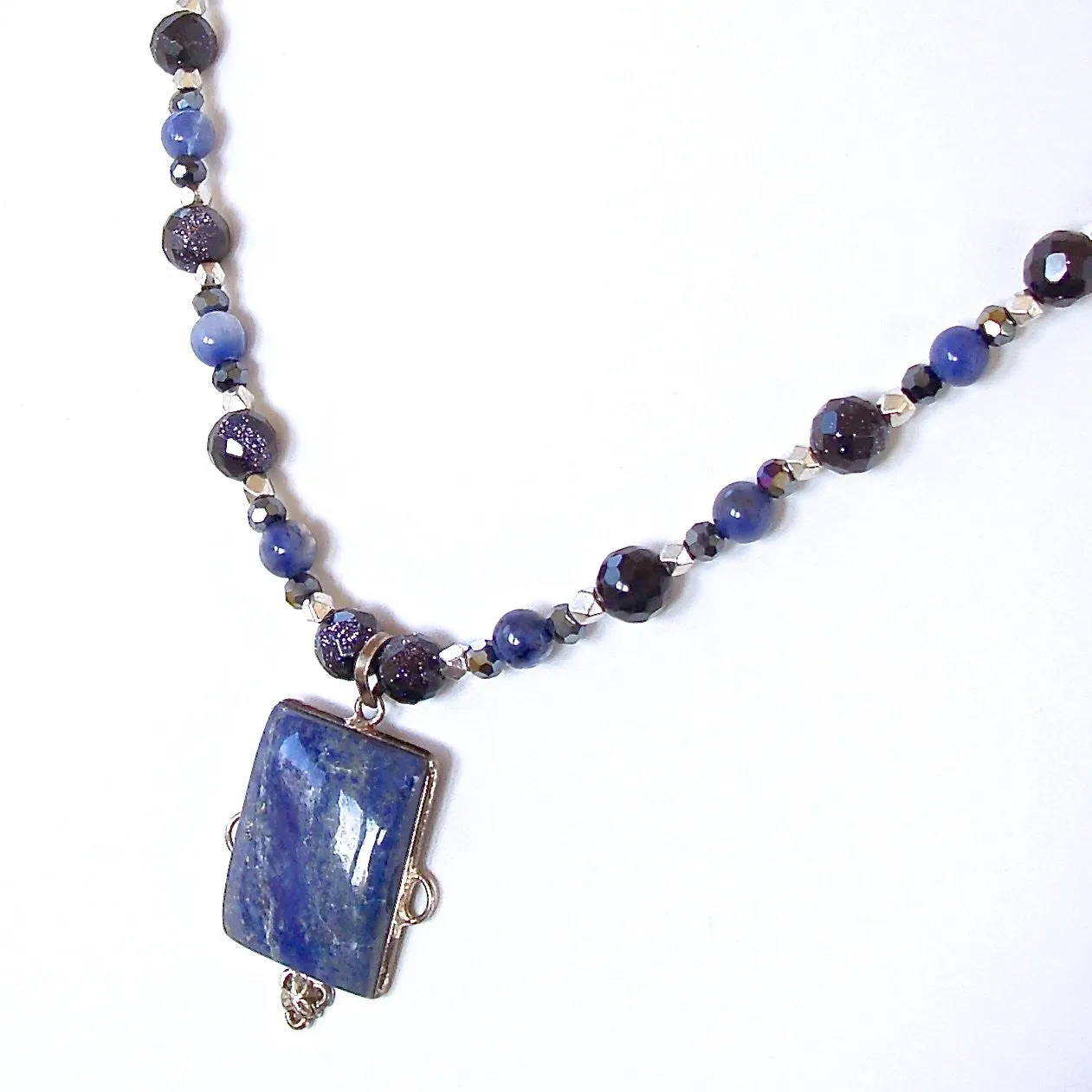 Hera: Lapis Pendant Necklace