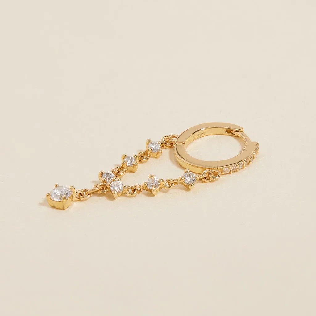 Idris chain hoop earring