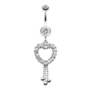 Lovers Trinity Ball Belly Dangle