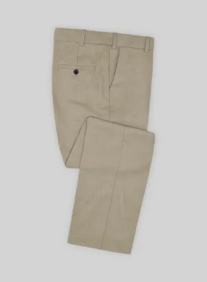 Marco Stretch Light Brown Wool Pants