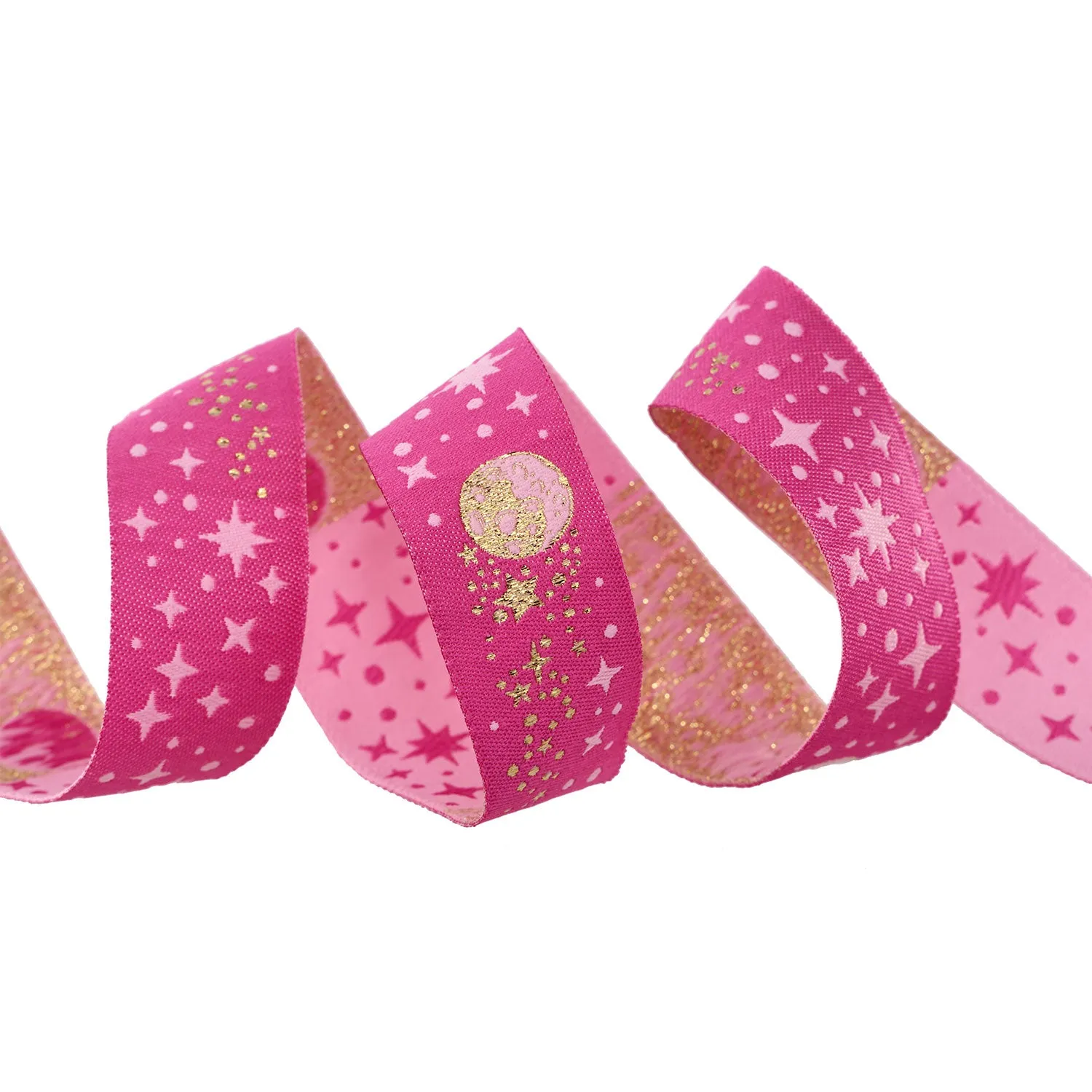 Meteor Shower in Blush - 7/8" width - Tula Pink Roar! - One Yard