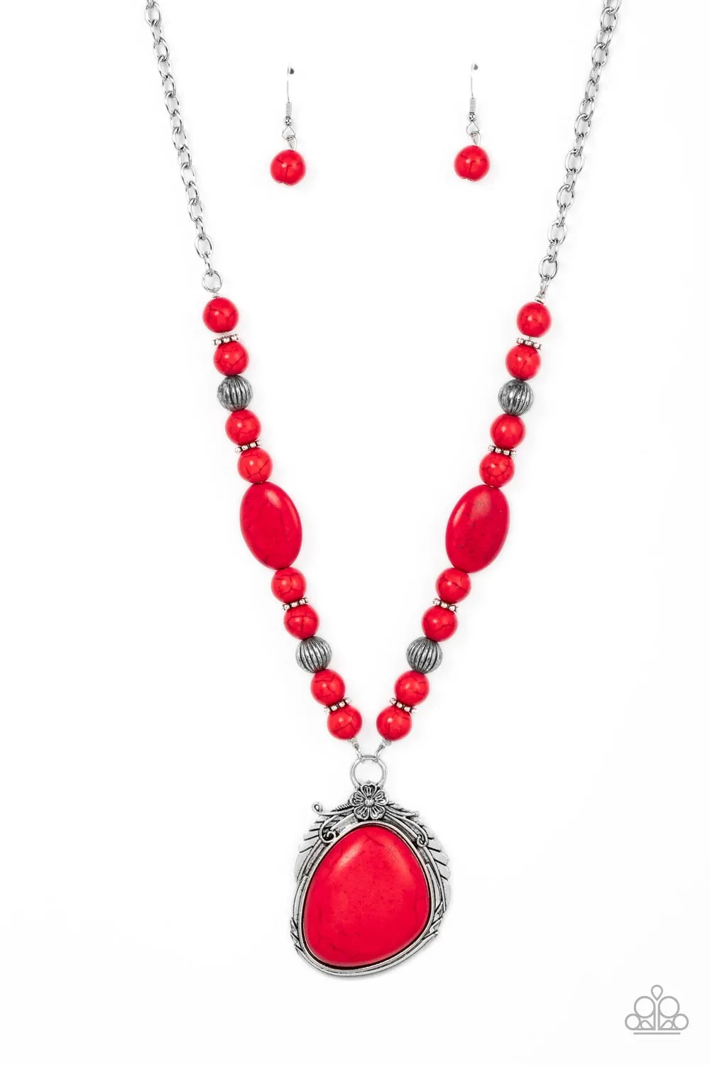 Necklaces Southwest Paradise - Red N480