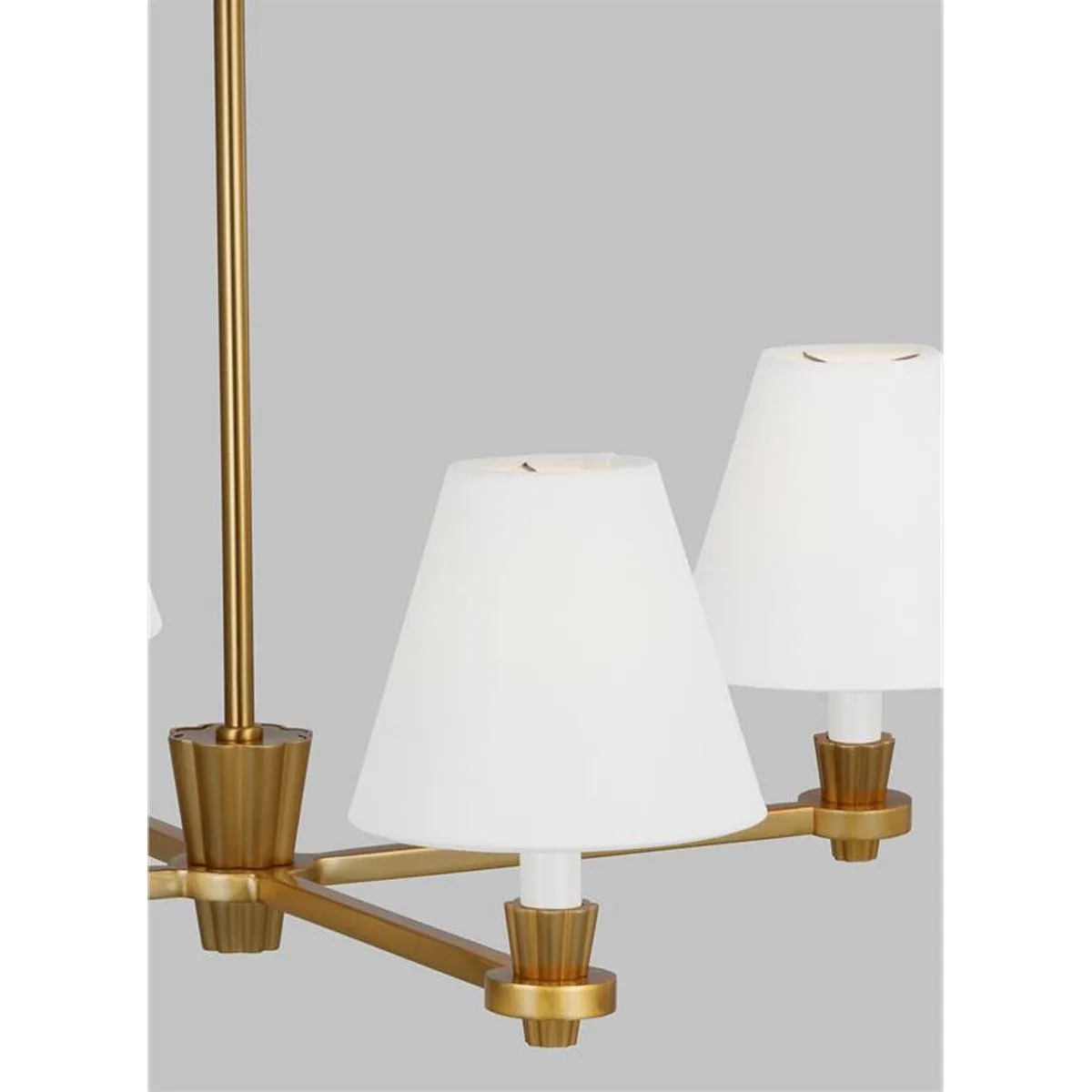 Paisley 28 in. 4 Lights Chandelier Brushed Brass Finish