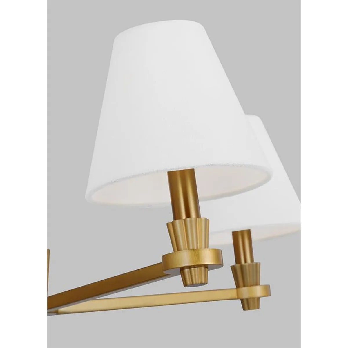 Paisley 28 in. 4 Lights Chandelier Brushed Brass Finish