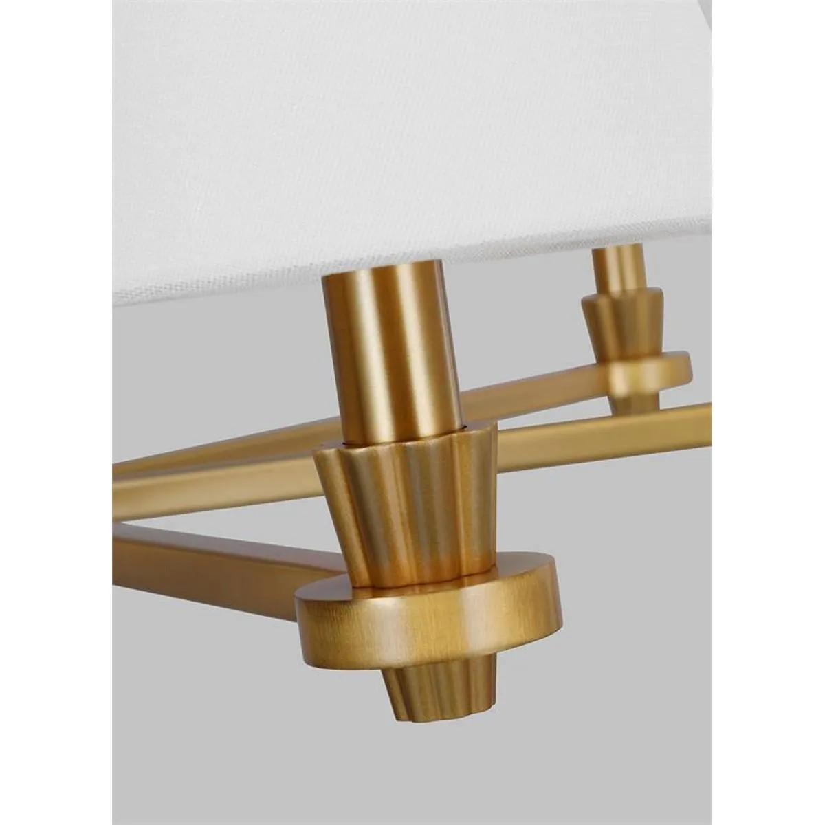 Paisley 36 in. 6 Lights Chandelier Brushed Brass Finish