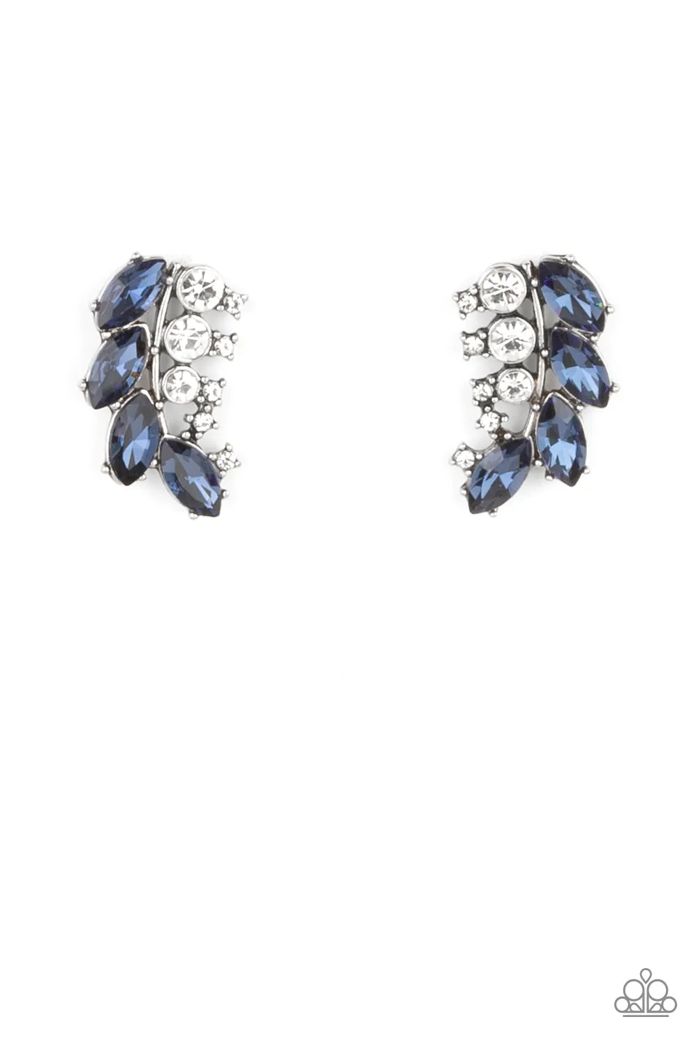 Paparazzi Flawless Fronds - Blue Post Earrings