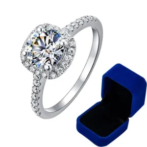 Promise Gift Diamond Ring - 925 Sterling Silver