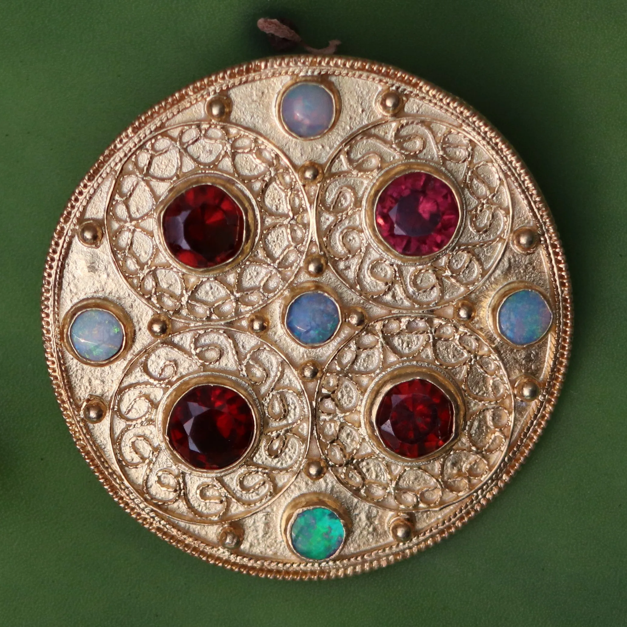 Ravenna Garnet and Opal Pin