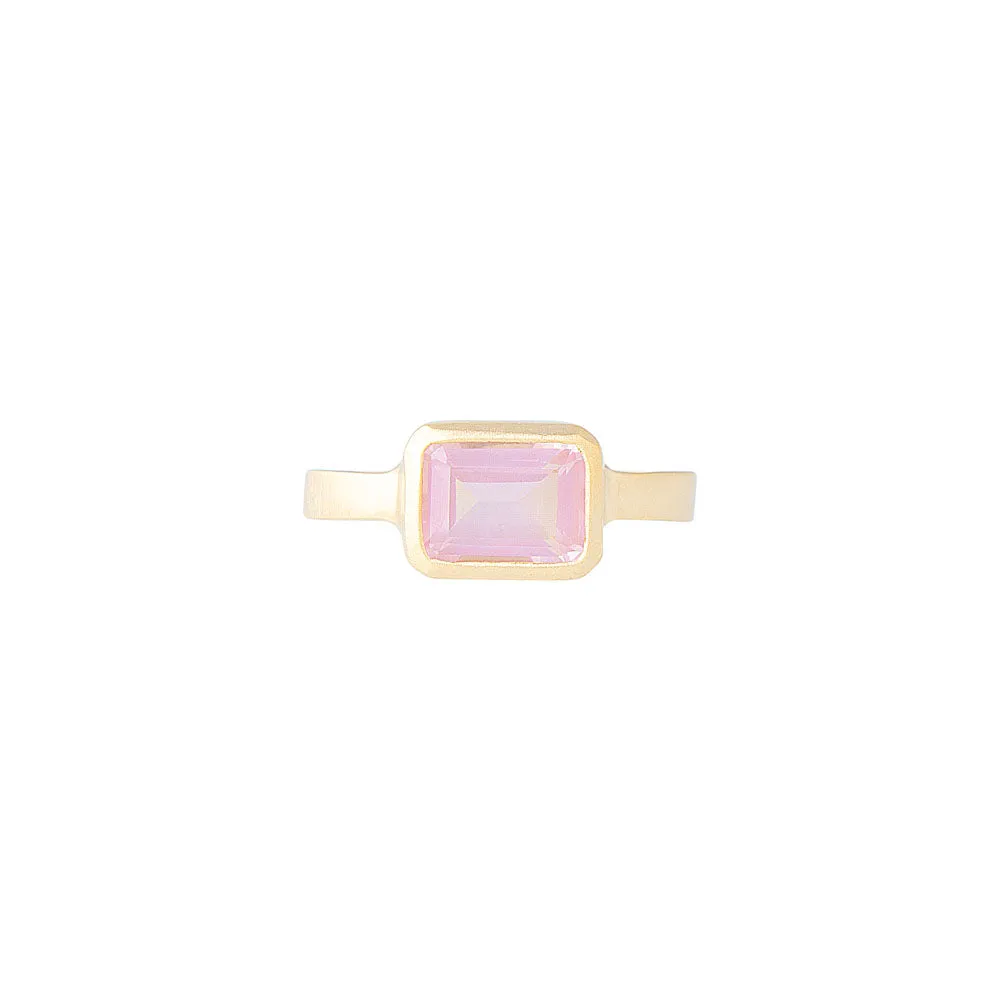 ROSE QUARTZ DECO RING