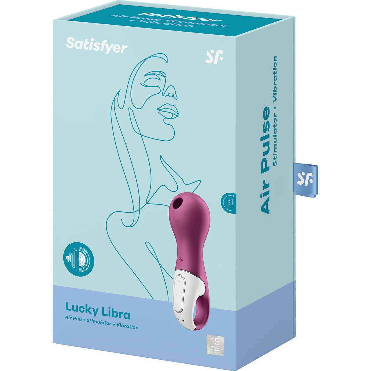 Satisfyer Lucky Libra Pressure Wave Rechargeable Waterproof Silicone Clitoral Stimulator