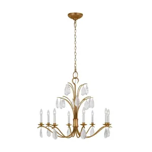 Shannon 33 in. 8 lights Chandelier Gold finish