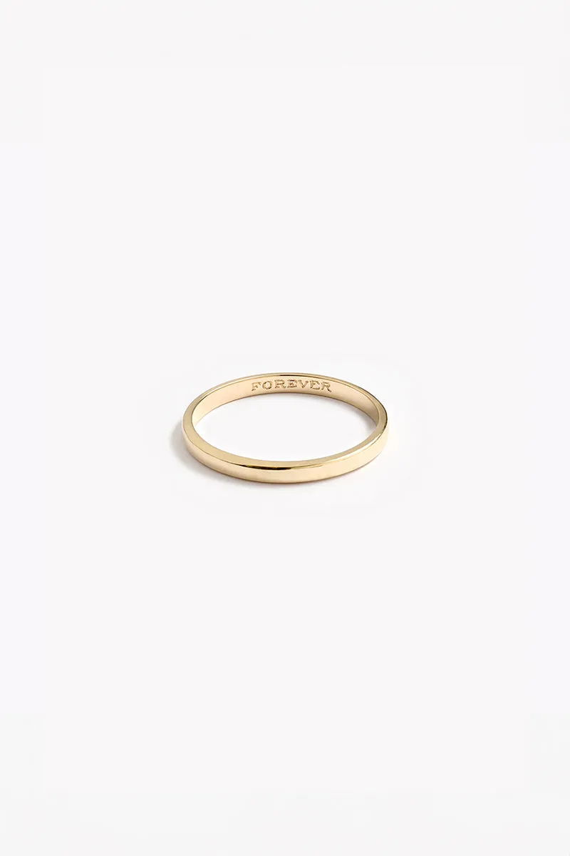 Signature Pinky Ring 2mm - 14ct Gold