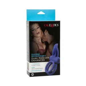 Silicone Rechargeable Dual Pleaser Enhancer