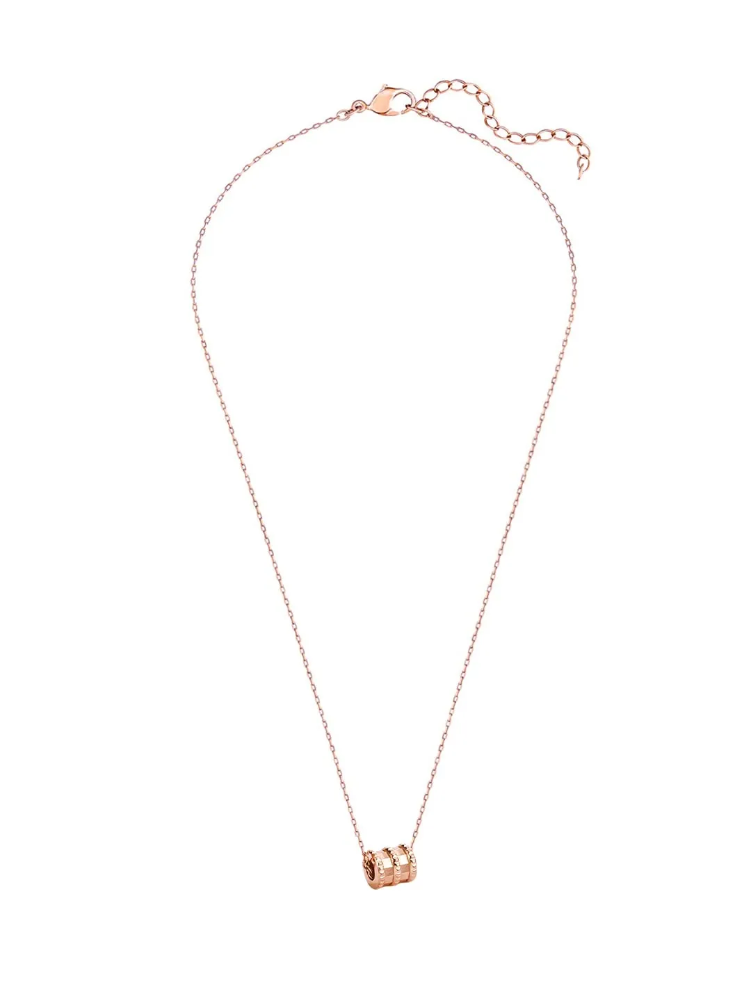 Yellow Chimes Pendant for Women Statement Style Rose Gold Plated Stainless Steel Chain Pendant Necklace for Women and Girls